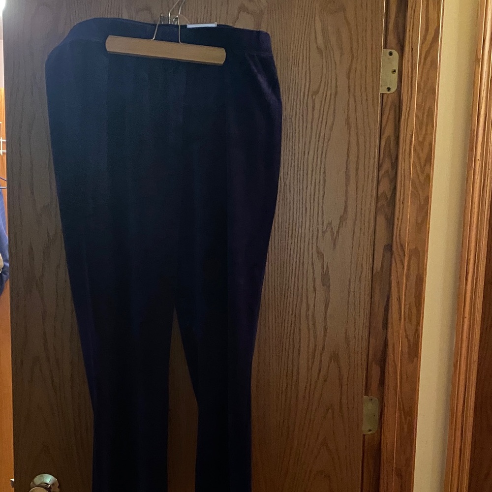 Dark Blue Velvet Pants